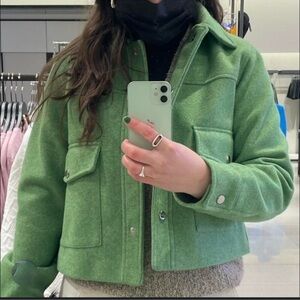 Zara Cropped Utility Jacket